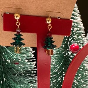 Festive Christmas Tree Post Earrings #1   2/$22
